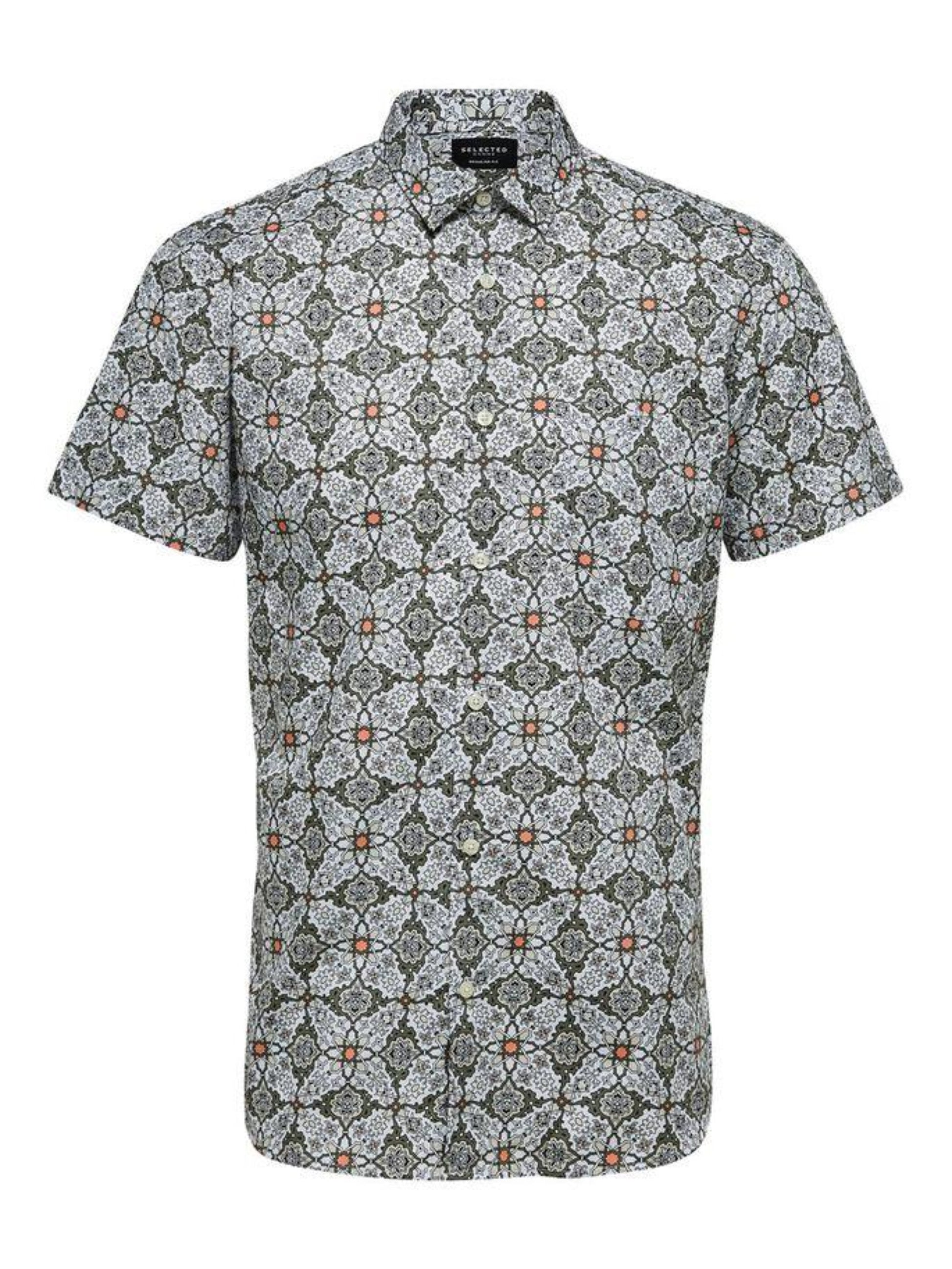 SELECTED HOMME Printed Short Sleeve Shirt – ATMENTION