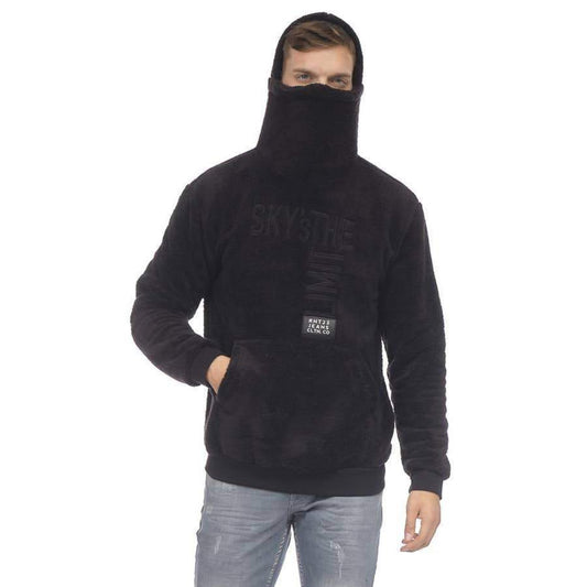 RON TOMSON Face Covering Teddy Hoodie - Black